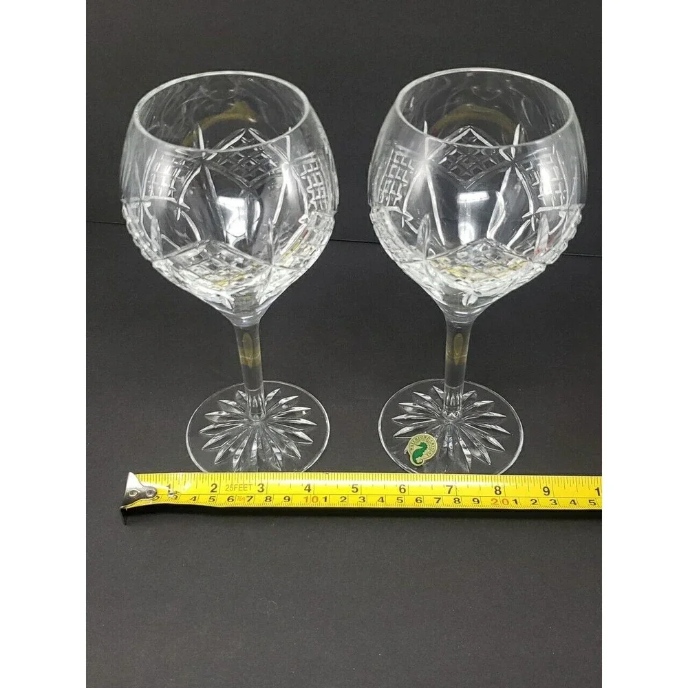 Grainne by Waterford Crystal Wine Glasses Goblets Crafted In Ireland  8.25